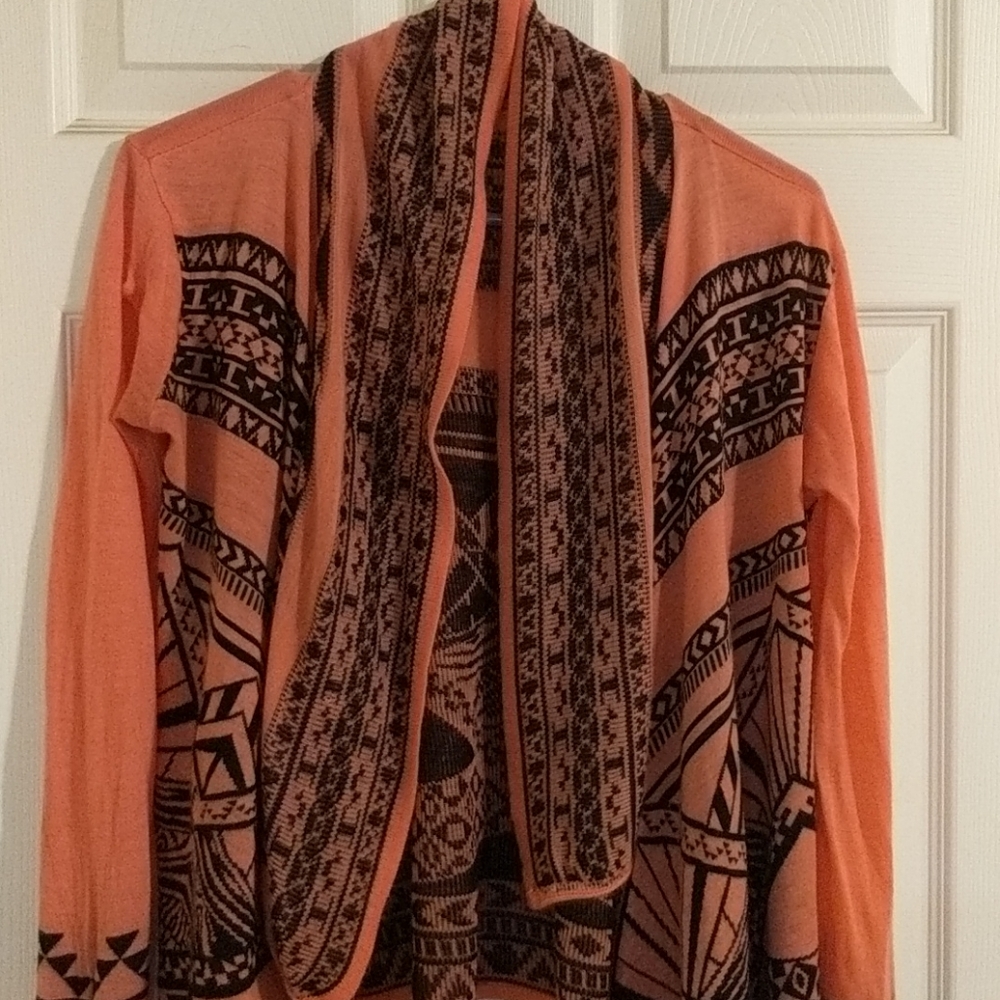 Aztec long sleeve cardi
